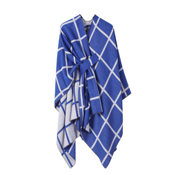 Women's Fashion Gingham Check Warm Scarf - Image 3
