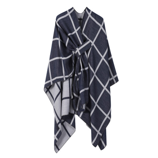 Women's Fashion Gingham Check Warm Scarf - Image 2