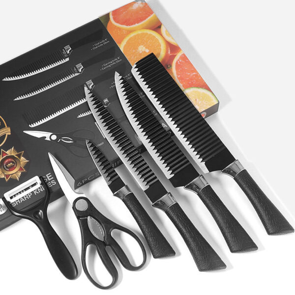 Stylish Stainless Steel Kitchen Knife Set - Image 5
