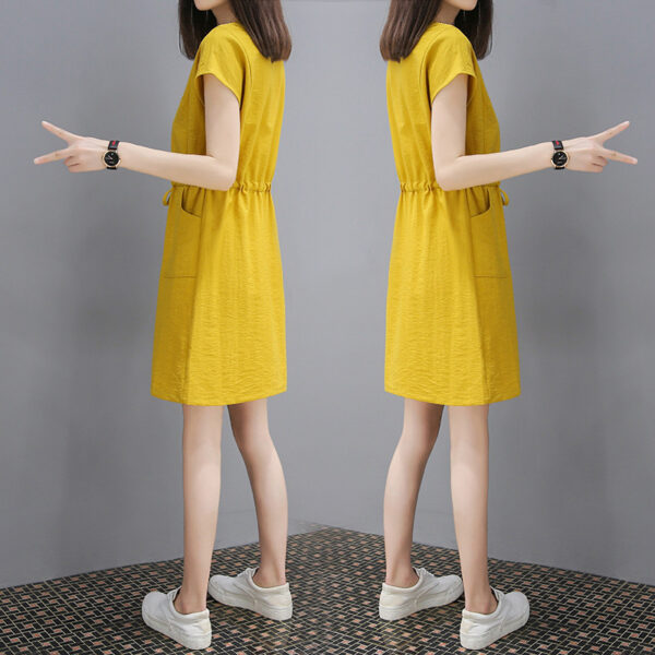 V-neck wide loose dress - Image 2