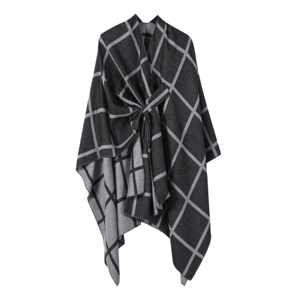 Women's Fashion Gingham Check Warm Scarf - Image 8