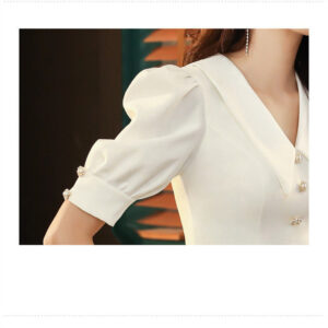 Solid Color Dress Daily Host Small Dress Female Skirt