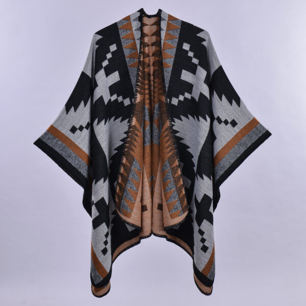 Autumn And Winter Scarf Versatile Lattice Ladies Travel Shawl - Image 3