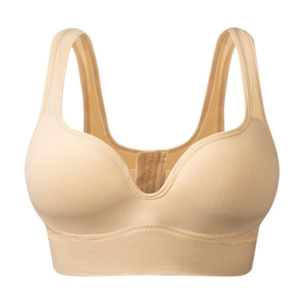 Back Button Up Bra With Wide White Straps - Image 7