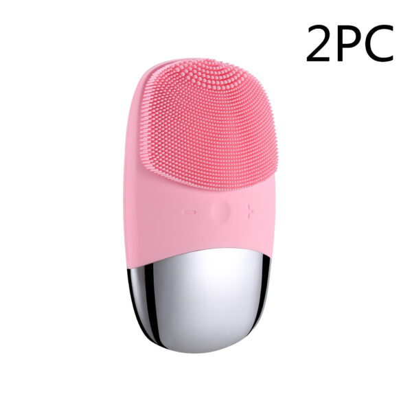 Mini Silicone Electric Face Cleansing Brush Electric Facial Cleanser Facial Cleansing Brush Skin Massager Skin Care Tools - Image 4