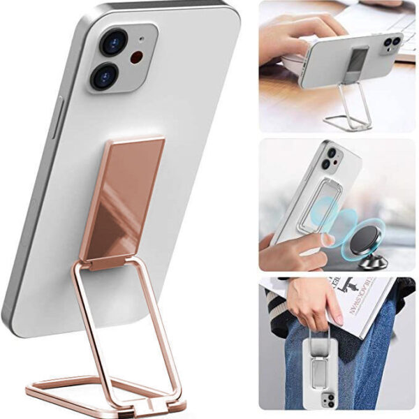 Foldable Mobile Phone Holder Ring Buckle Retractable Desktop CellPhone Stand Car Magnetic Bracket Office Accessories - Image 5