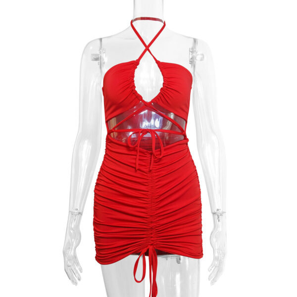 Women's New Sling Dress Summer Hollow Out - Image 3
