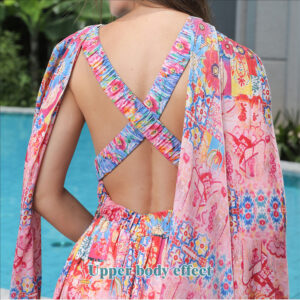 Women’s Floral Style Large Hem Dress