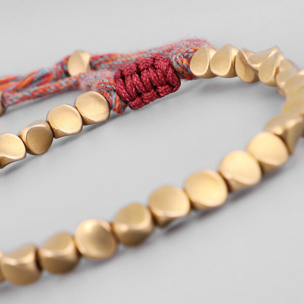 Handmade Tibetan Buddhist Bracelets On Hand Braided Copper Beads Lucky Rope Bracelet & Bangles For Women Men - Image 7