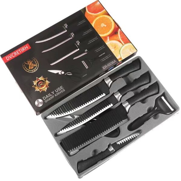 Stylish Stainless Steel Kitchen Knife Set - Image 2