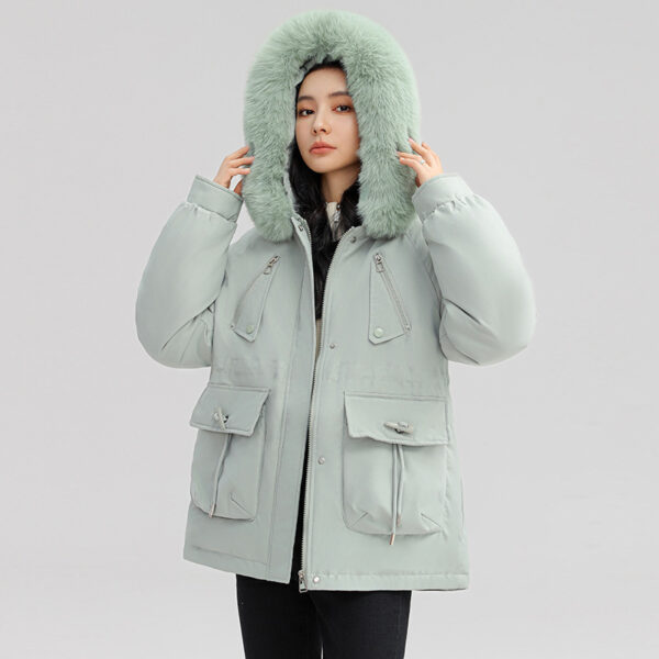 Horn Button Parka Women's Loose - Image 4