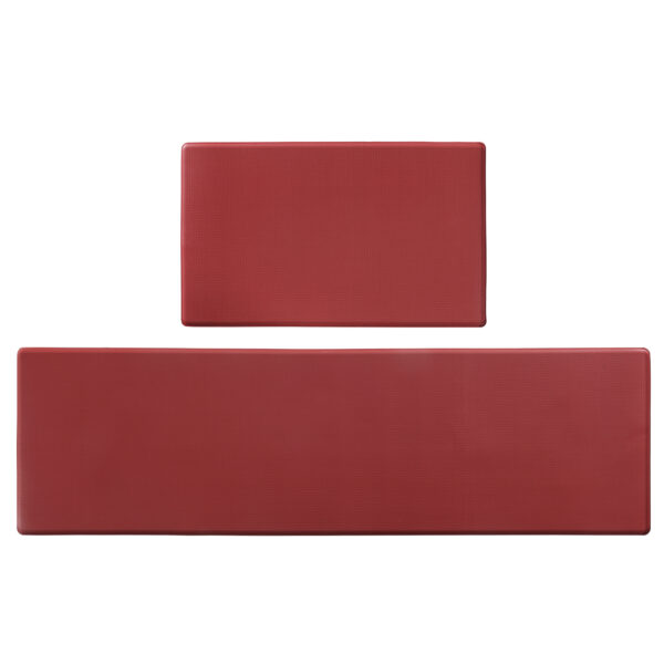 Kitchen Floor Mat Two-piece Set Of Non-slip, Waterproof And Easy To Scrub For Home, Kitchen - Image 5