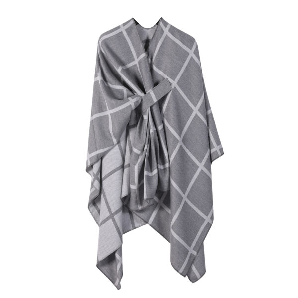 Women's Fashion Gingham Check Warm Scarf - Image 9