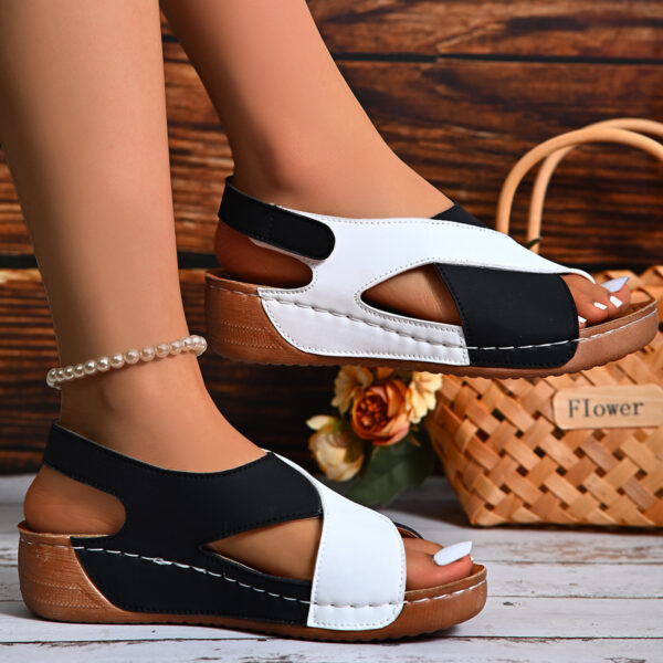 Platform Platform With Skirt Casual Open Toe All-match Beach - Image 3