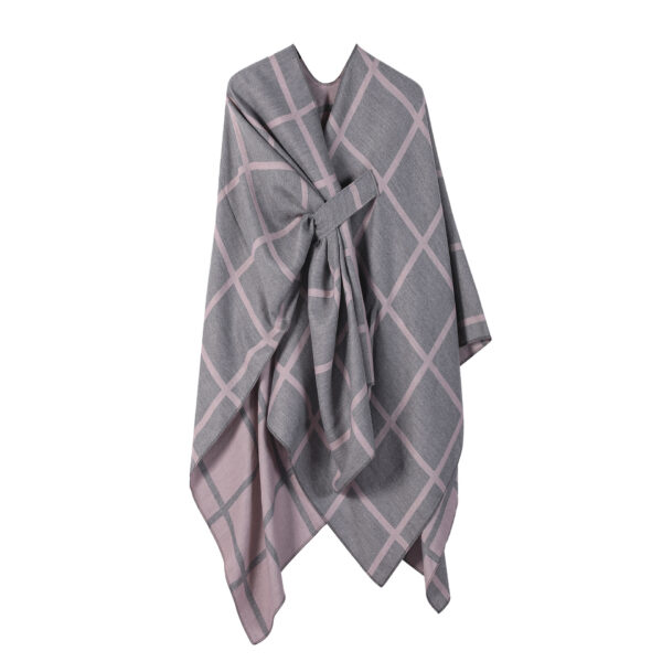 Women's Fashion Gingham Check Warm Scarf - Image 4
