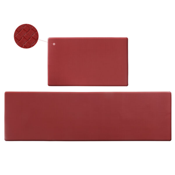 Kitchen Floor Mat Two-piece Set Of Non-slip, Waterproof And Easy To Scrub For Home, Kitchen - Image 9