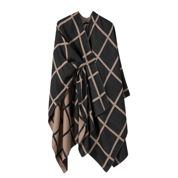 Women's Fashion Gingham Check Warm Scarf - Image 10