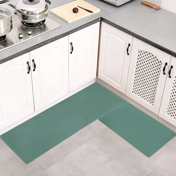 Kitchen Floor Mat Two-piece Set Of Non-slip, Waterproof And Easy To Scrub For Home, Kitchen - Image 7