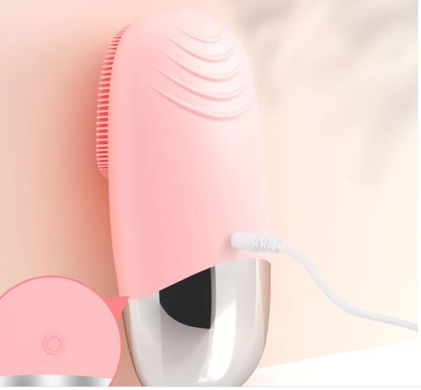 Mini Silicone Electric Face Cleansing Brush Electric Facial Cleanser Facial Cleansing Brush Skin Massager Skin Care Tools - Image 9