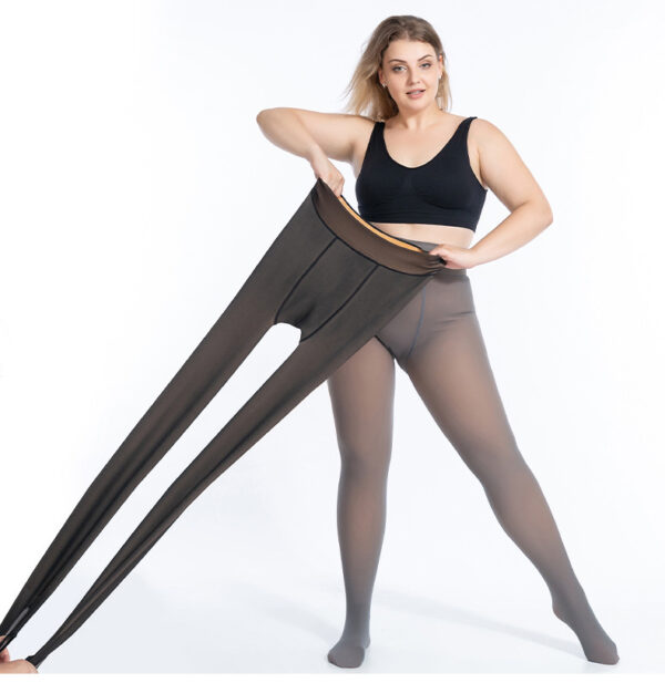 Leggings Winter Plus Velvet Thick Adjustable Pantyhose Super Elastic Large Size - Image 3