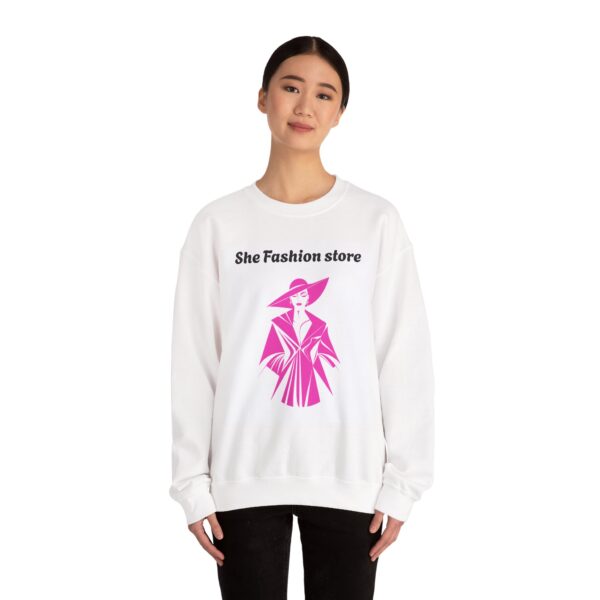 Chic Fashion Crewneck Sweatshirt, Trendy Streetwear, Stylish Sweatshirt. - Image 4