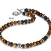 Amazon Stone Tiger Eye Stone Bracelet Necklace 108 Buddha Beads Lotus Bracelet - Image 3