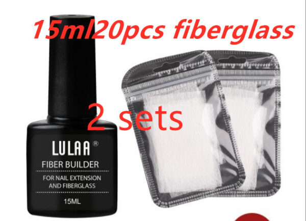 Nail Extension Fiber Set Nail Extension Gel Repair Liquid Paper-free Support Sheet - Image 7