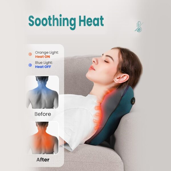 Neck And Back Deep Acupressure Massager Full Body Massage Pillow Ideal Gift - Image 2